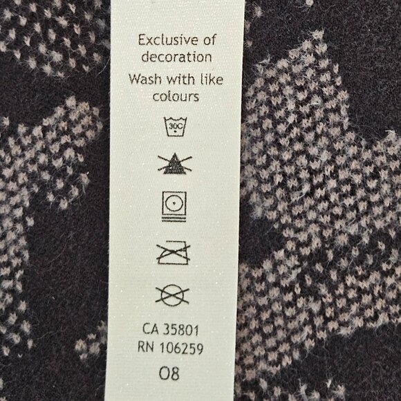 Lululemon Runderful Long Sleeve Sz 8 Heritage Camo Jacquard Black Lunar Rock - Picture 9 of 10